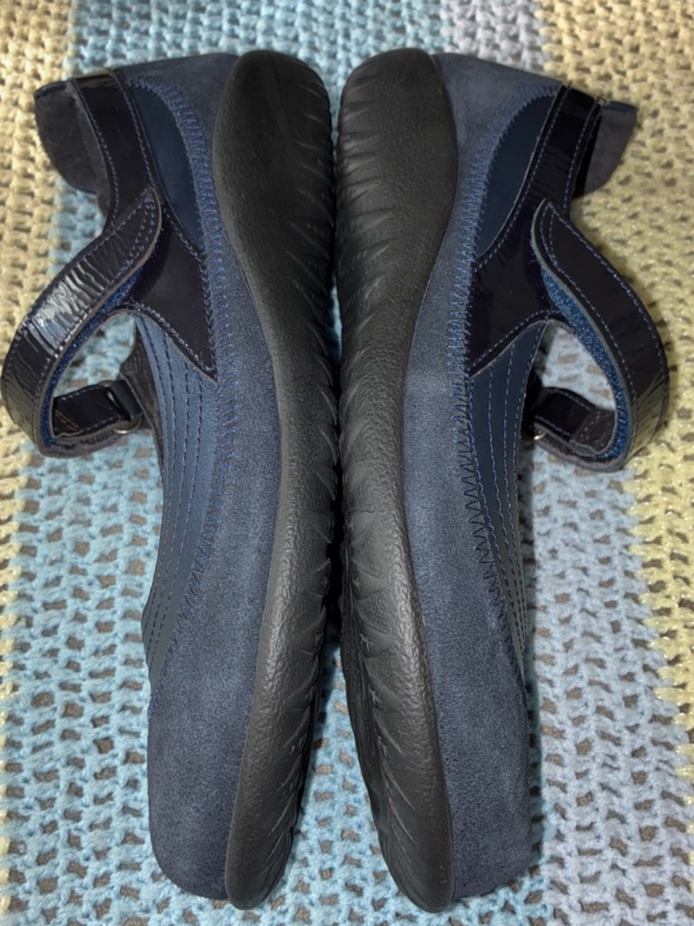 NAOT Kirei EUC Navy Blue Mary Jane’s Style With Adjustable Strap. Size 38/US7. - Picture 8 of 11
